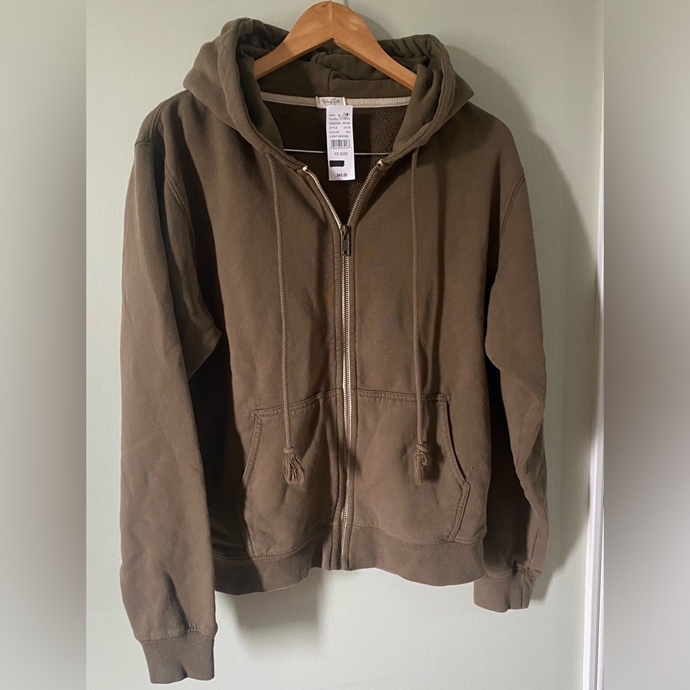 NWT Brandy Melville John Galt Hoodie Sweatshirt Jacket - Picture 2 of 7
